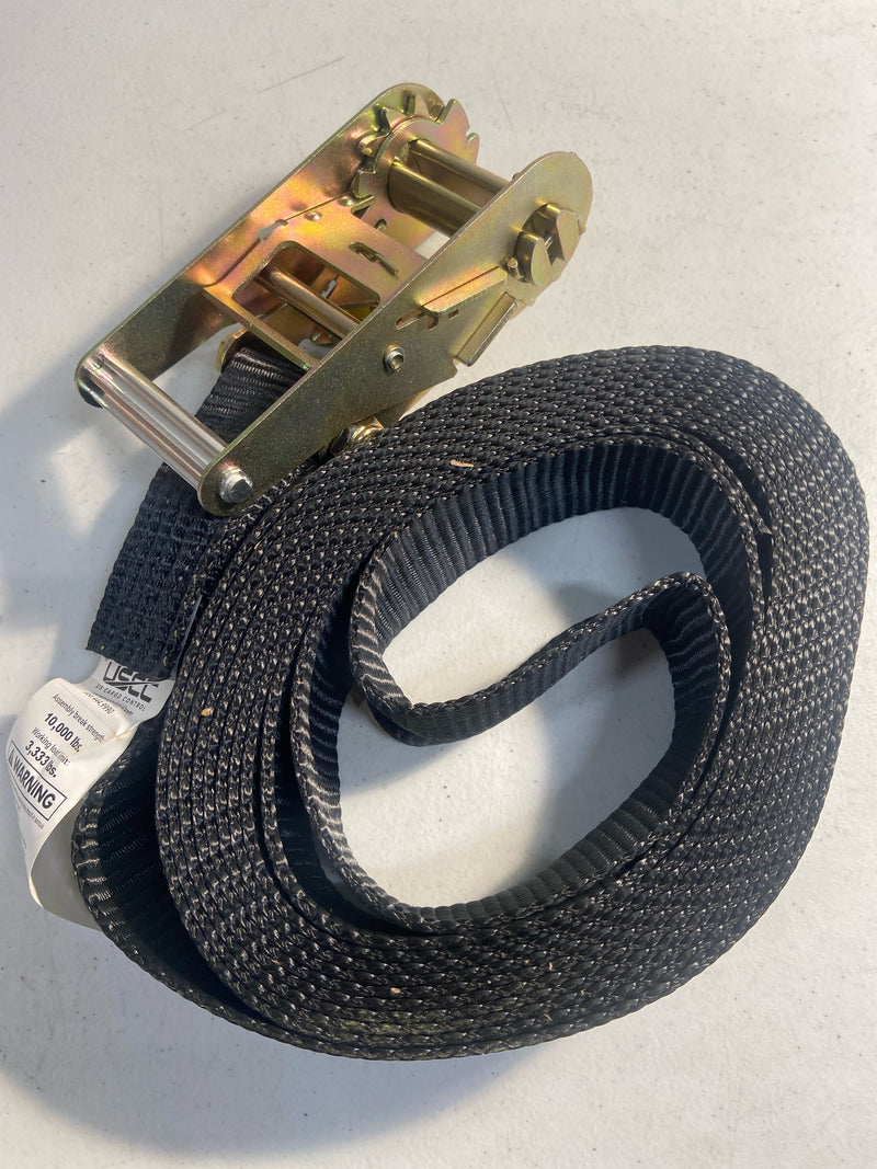 US Cargo Control, Endless Ratchet Straps, 2 Inch Wide X 20 Foot Long Heavy Duty Ratchet Strap, Black Ratchet Strap, Endless Cargo Straps, Heavy Duty Strap Working Load Limit 3,333 Pounds