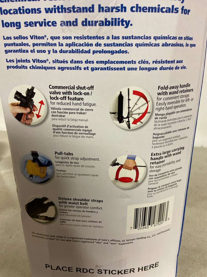 Solo Solo 4 gal Backpack Sprayer