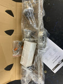 3-Light Track Brushed Steel with Chrome Accents 3 x GU10 LED 50-Watt Bulbs Included