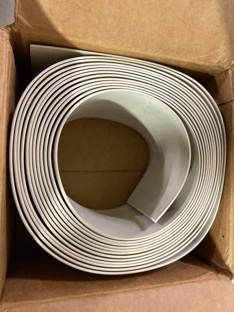 Mohawk Industries EVW10-731 4"W x 20"L Modern Glue Down Vinyl Baseboard Molding - Sold by Carton (1.6 LF/Carton) - Cream