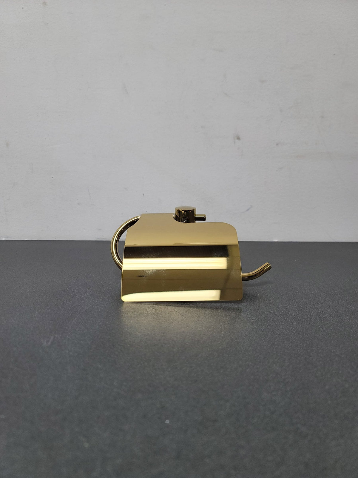 Signature Hardware 296460 Ceeley Single Post Tissue Holder - Polished Brass