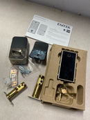 Emtek EMP23231US15 Empowered 2 Electronic Touchscreen/Fingerprint Keyless Entry Deadbolt with Bluetooth and WiFi - Satin Nickel