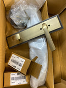 Signature Hardware 479101 Aurick Right Handed Solid Brass Keyed Entry Door Lever Set with 2-3/8" Backset - Antique Brass