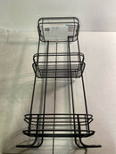 iDesign 3-Tier Bathroom Shelf, Matte Black