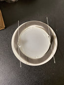 Progress Lighting P806004-028 6" Recessed Lensed Shower Trim with Glass Diffuser for 6 in. Housing Satin White (P806N Series)