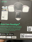 Wyze WYZECFL2BL Wired Outdoor Wi-Fi Floodlight v2 Home Security Camera with 2K Video, Color Night Vision, Motion Activated LEDs - Black