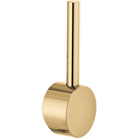 Brizo 61363LF-C-BLGL Litze 1.5 GPM Cold Only Water Dispenser Beverage Faucet with Angled Spout - RO Compatible - Matte Black / Luxe Gold