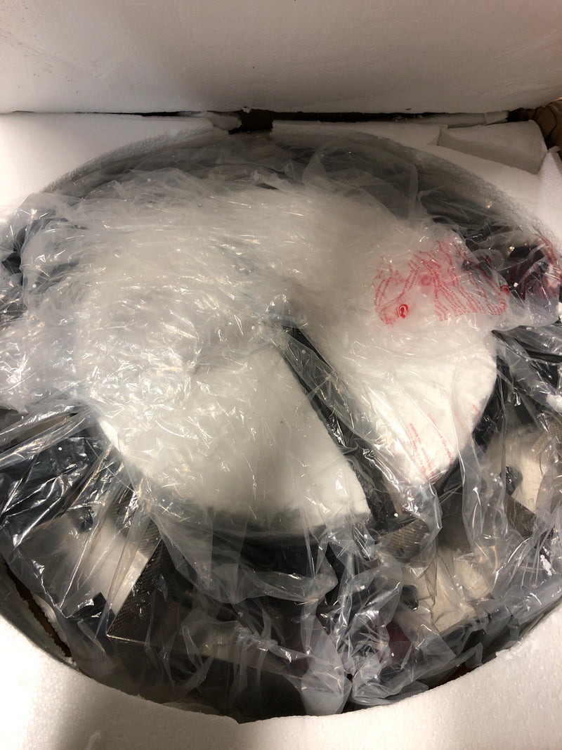 Troy Lighting F6045-GRA/BN Impression 10 Light 27-1/2" Wide Chandelier with Square Shades - Graphite / Satin Nickel