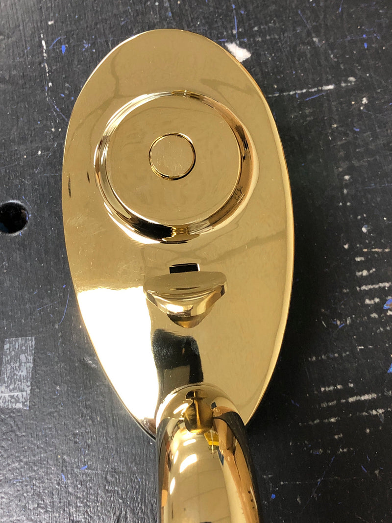 Weslock 01445-B--0020 Lexington Series Non-Locking Dummy Handleset from the Traditionale Collection - Lifetime Polished Brass