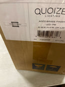 Quoizel Gemini 22.5 in. Aged Brass Integrated LED Vanity Light PCGI8523AB
