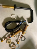 Brizo 65368LF-BLLHP-ECO Allaria 1.2 GPM Widespread Bathroom Faucet with Square Spout - Less Handles - Matte Black