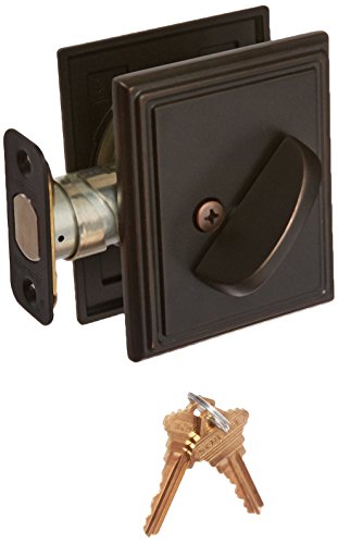 Schlage Lock Company B60ADD716 Single Cylinder Grade 1 Deadbolt with Decorative Addison Rose, Aged Bronze