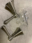 Delta H297SS Cassidy Set of Two Lever Handles for Bathroom Faucet - Brilliance Stainless