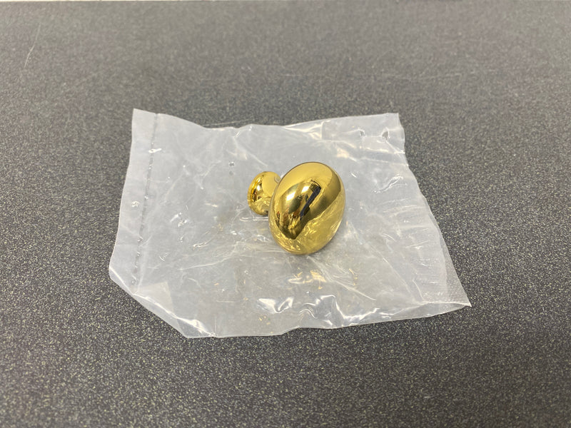 Century .01-12505-3 Maryland 1-3/16 Inch Mushroom Cabinet Knob - Polished Brass