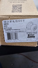 Kwikset 740H-514S Hancock Keyed Entry Single Cylinder Knob Set with SmartKey - Matte Black