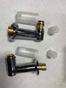 Brizo T71764-NK Wall Mounted Tub Filler Unions - Luxe Nickel