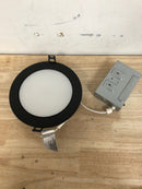 DALS Lighting GPN6-CC-BK Fusion 6" Integrated LED Adjustable Recessed Trim - Black