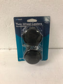 TITAN 2-Pack 2-in Plastic Caster