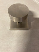 Linnea LK66S68-SDH-SSS Marine Grade LK66 Single Dummy Door Knob with Square Rose - Satin Stainless Steel