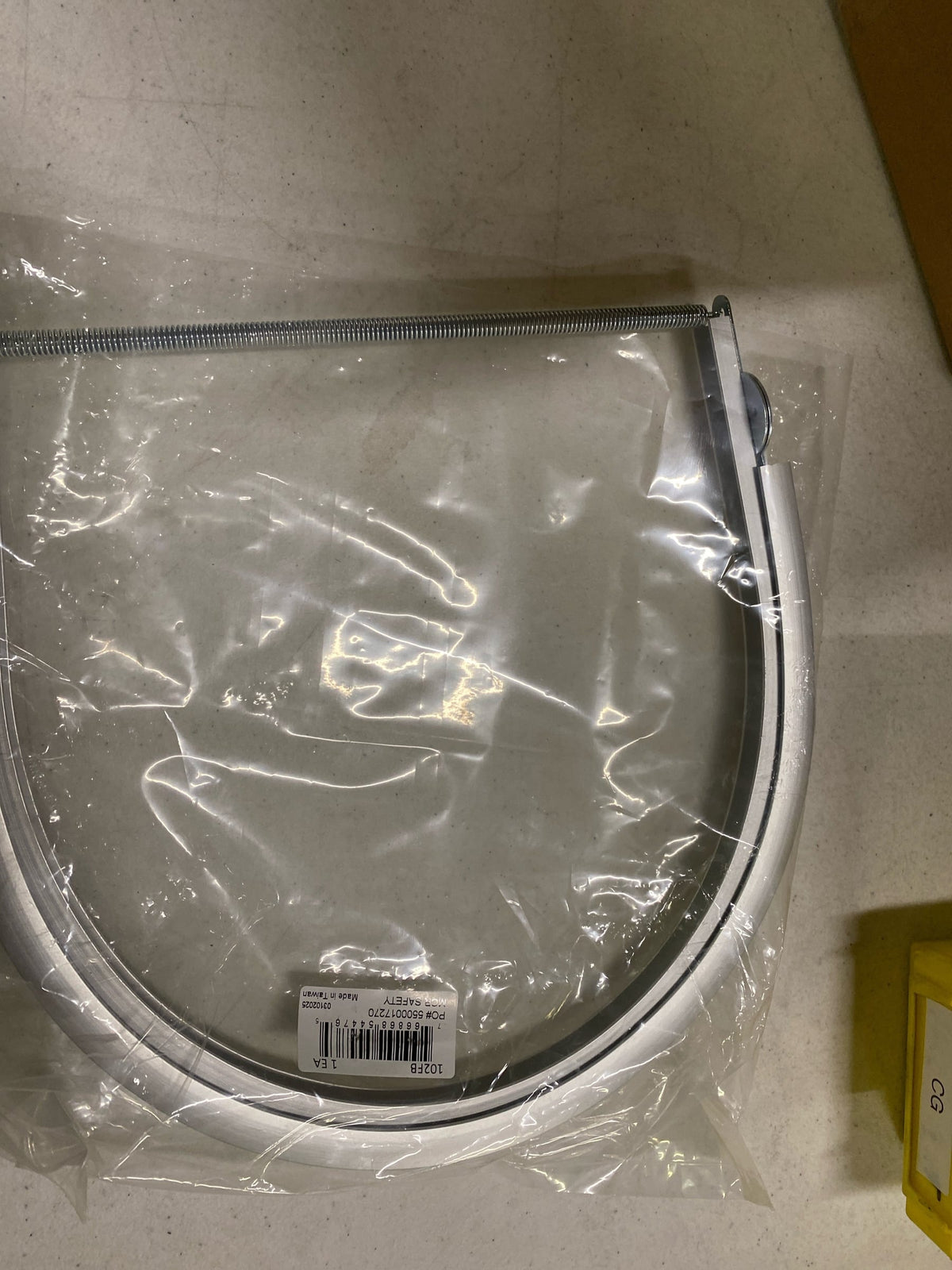 Mcr Safety Glasses, Aluminum Full Brim Bracket For Hardhat, 6PK