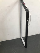 Oukaning HG-HCXLST-3563 35.4 in. 1-Light Black Modern Geometric Dimmable Selectable LED Semi-Flush Mount Ceiling Light with Remote