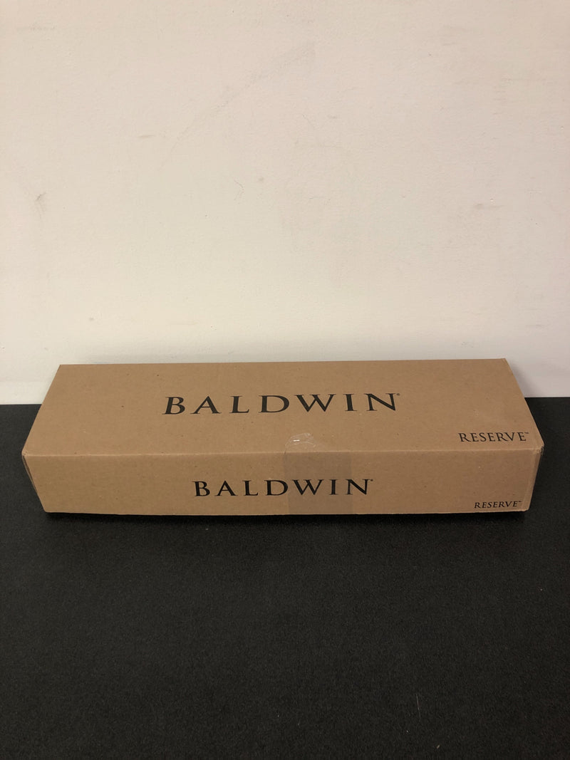 Baldwin La Jolla Right Handed Standard C Keyway Single Cylinder Keyed Entry Handleset with Tube Lever and Contemporary Square Interior Trim from the Reserve Collection