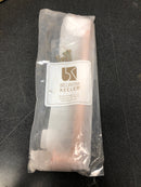 Belwith Keeler B072442-BCP Facette 8-11/16" Center to Center Faceted Solid Brass Cabinet Handle / Drawer Pull - Brushed Copper