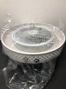 Oukaning HG-WMTZXL-6711 20.4 in. Round White Indoor Integrated LED Ceiling Fan with Remote for Kids Room Bedroom