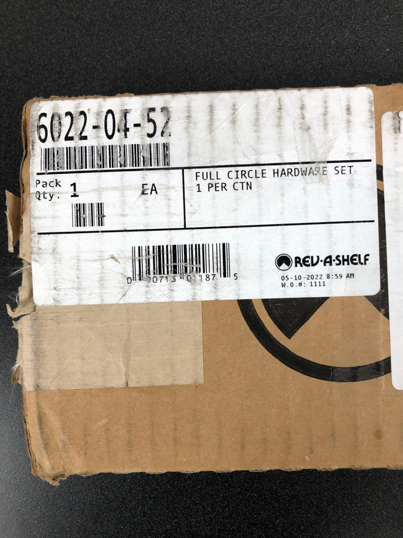 Rev-A-Shelf 6022-04-52 RAS Polymer 31" Length Extension Shaft for Full Circle Lazy Susans with Hardware Set - Zinc