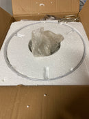 Progress lighting P3694-09 Invite Collection 15 in. 3-Light Brushed Nickel Semi-Flush Mount for Hallways and Bedrooms