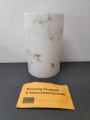 Justice Design Group FAL-1265W 1 Light Faux Alabaster Outdoor Wall Sconce from the LumenAria Collection - Faux Alabaster