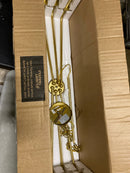Elegant Lighting LD812D42BR Cohen 6 Light 42" Wide Taper Candle Style Chandelier - Brass
