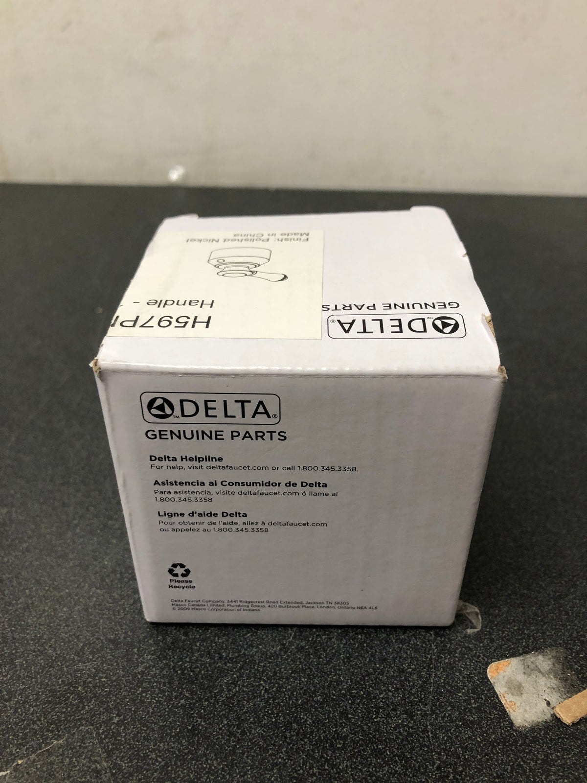 Delta H597PN Cassidy Single Lever Bath Diverter Handle Kit - Brilliance Polished Nickel