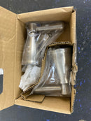 DELTA FAUCET H293SS, Stainless Linden Lavatory Traditional Lever Handles-Qty 2