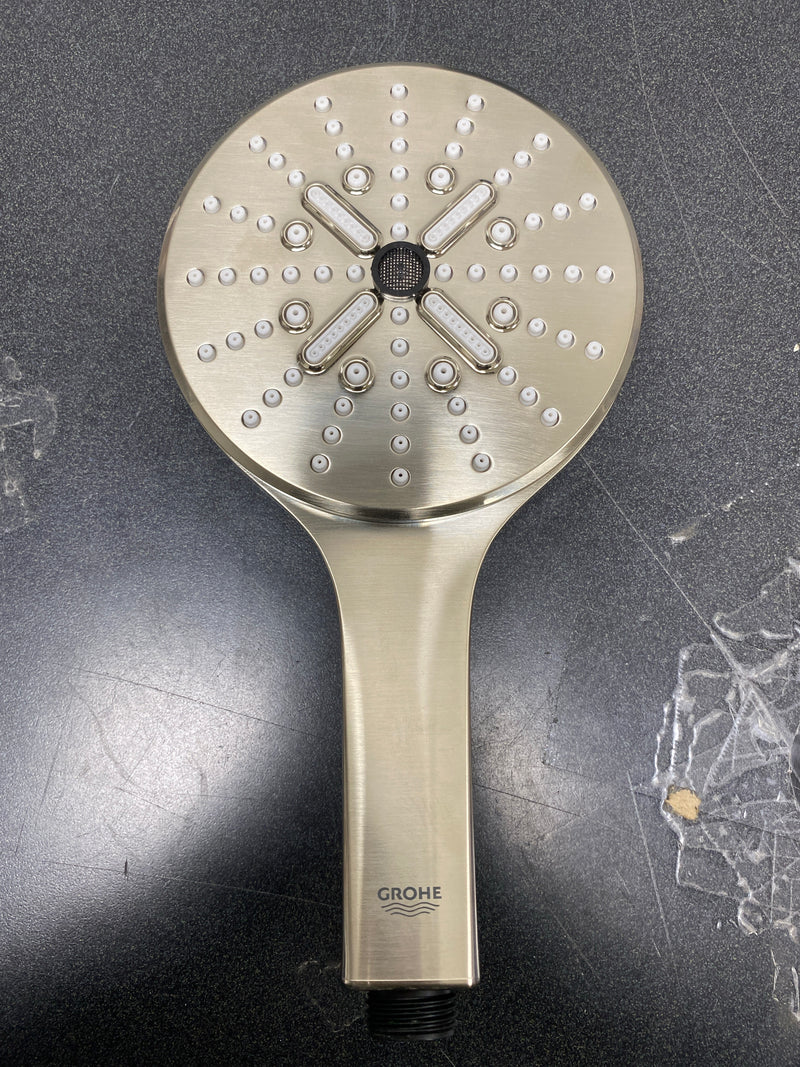 Grohe 26545EN0 Rainshower 1.75 GPM Multi Function Hand Shower with StarLight, DreamSpray, EcoSpray and Speed Clean - Brushed Nickel