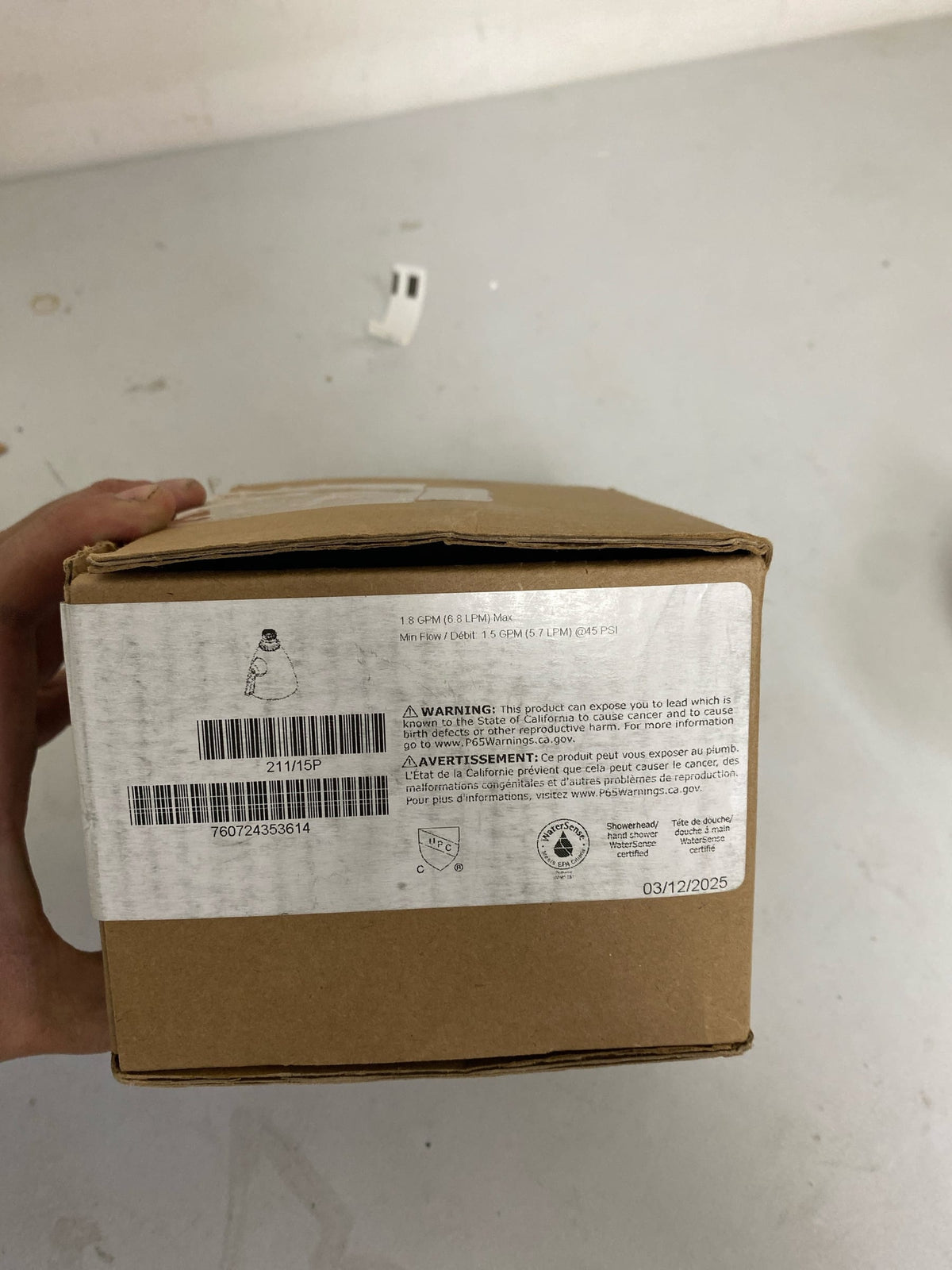 Newport Brass 211/15P Tub and Shower 1.8 GPM Single Function Shower Head - Polished Nickel (PVD)