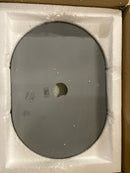 VIGO Giralda Gothic 16" L x 11" W x 5" H Over The Counter Concrete Oval Vessel Bathroom Sink in Gray -VG04059