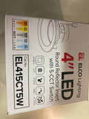 Elco EL415CT5W 4" Integrated LED Reflector Recessed Trim - 8550 Lumens 5000 Kelvin - White
