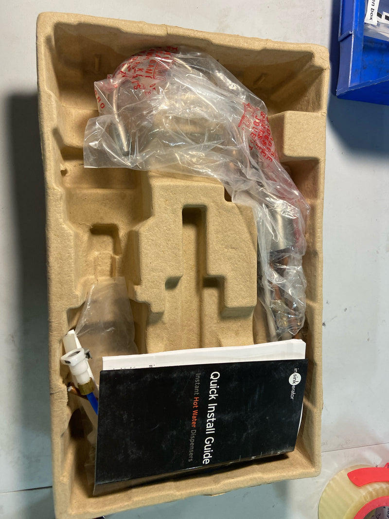 InSinkErator F-HC1100PN Indulge Instant Hot Water Dispenser, Double Handle Hot and Cold with 5-Year In-Home - Less Tank - Polished Nickel