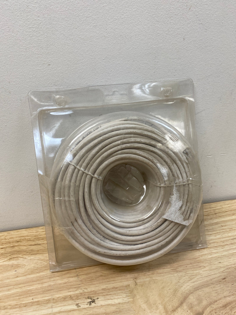 Commercial electric BSTC6-100WH 100 ft. CAT6 Ethernet Cable in White