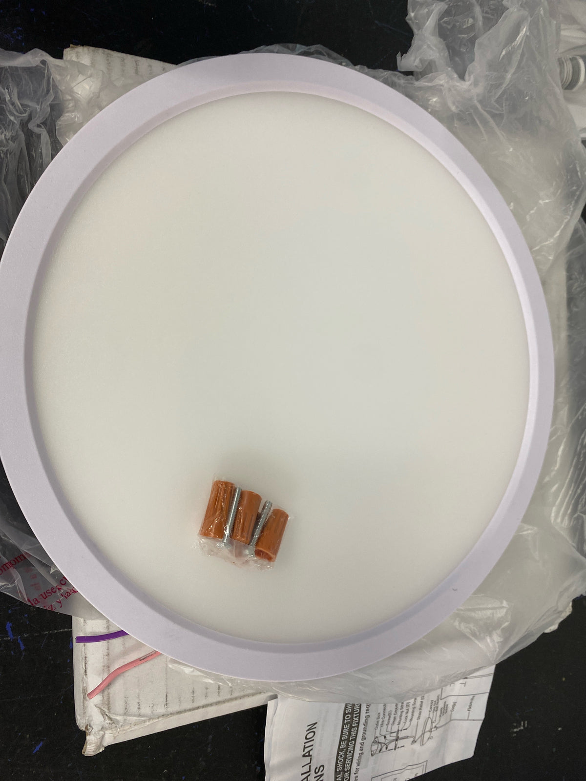 AFX EGRF12LAJD3WH Edge Round 12" Wide LED Flush Mount Drum Ceiling Fixture - White