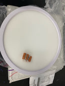 AFX EGRF12LAJD3WH Edge Round 12" Wide LED Flush Mount Drum Ceiling Fixture - White