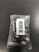 Emoh H1936-12 Black Steel Curtain Rings with Clips (Set of 10)