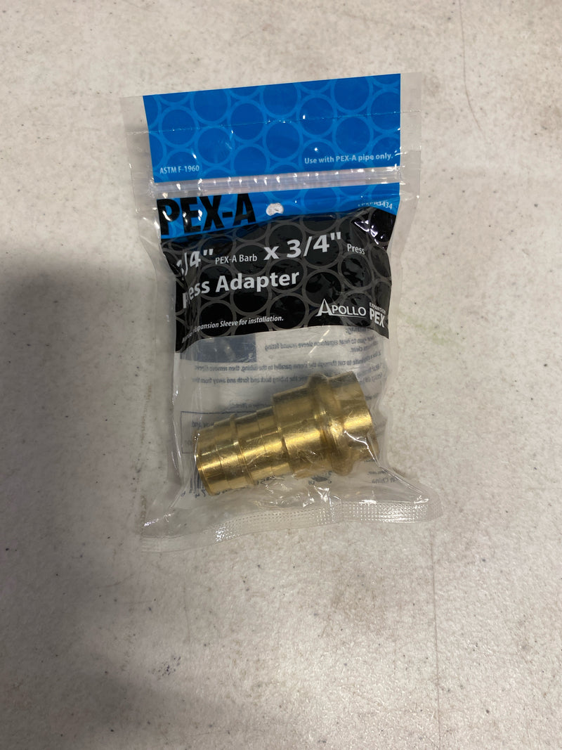 The Mosack Group EPXPR3434 0.75 Pex-A x 0.75 in. Press Adapter