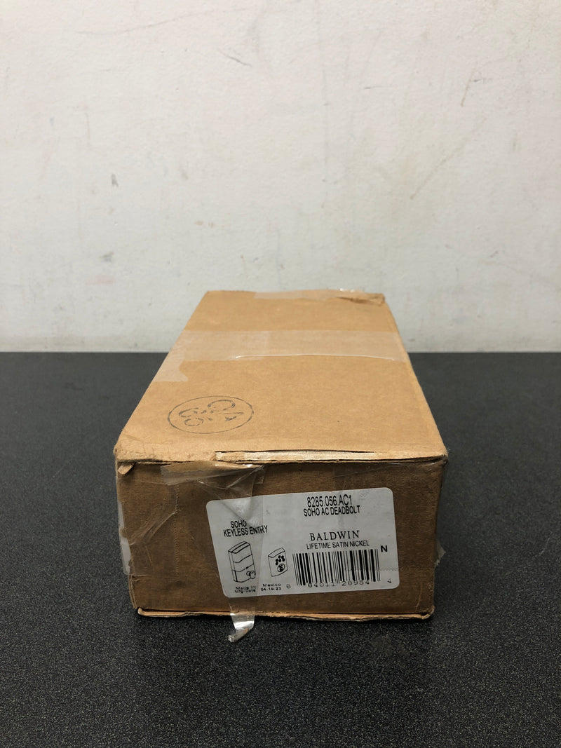 Baldwin 8285056AC1 Soho Keyless Entry Single Cylinder Electronic Deadbolt - Satin Nickel