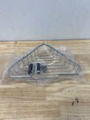 Deltana WBC1310U26 Solid Brass 13 1/4" Wide Rectangular Corner Wire Bath Shower Basket - Chrome