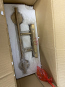 Meridian M80037NB 2 Light 15" Wide Bathroom Vanity Light with Swirl Glass Shades - Natural Brass