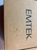 Emtek 92034US19 4" x 4" Plated Steel Heavy Duty 5/8" Radius Round Corner Plain Bearing Hinges - Pair - Flat Black