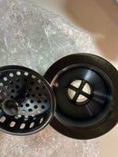 Graff G-9972-BOX 4" Basket Strainer with Plug for Kitchen Sink - Brushed Onyx PVD