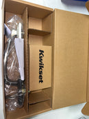 Kwikset CP815PTHXTNL-15 Prescott Lower Passage Handleset with Tustin Interior Lever - No Deadbolt - Satin Nickel